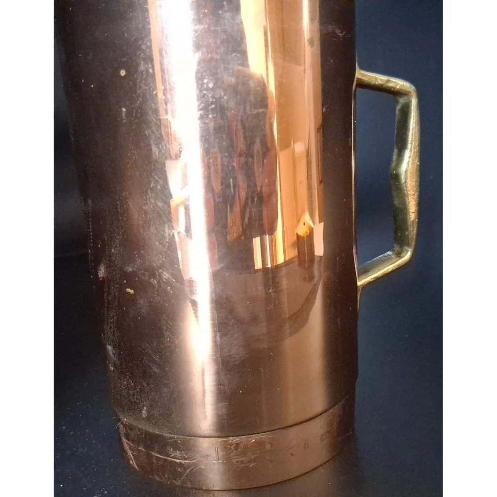 Vintage Solid‎ Copper And Brass Cheese Shaker Himark Ent, NY 6
